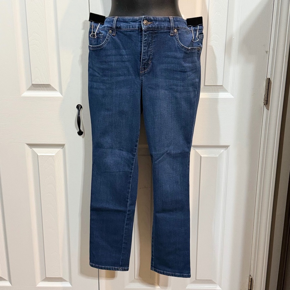 Gloria Vanderbilt All Around Slimming Effect Skinny Jeans Blue Women Size 8 - Picture 2 of 6